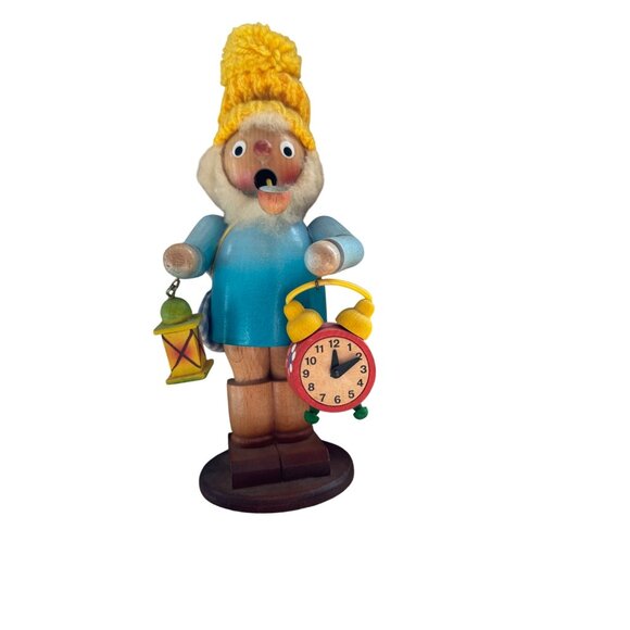 Steinbach Vtg German Wooden Smoker The Clocksmith The Sandman Rare - Picture 1 of 8